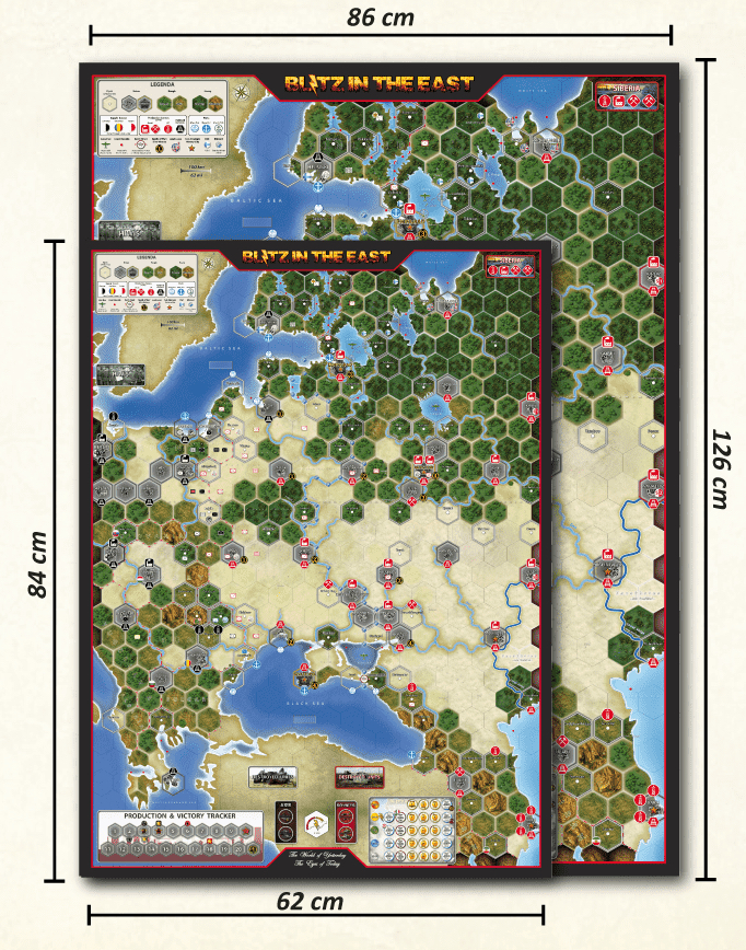 Comparison of sizes of regular and Ubertex maps